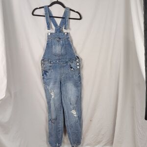 Almost Famous Premium Juniors Distressed Overall Size 1